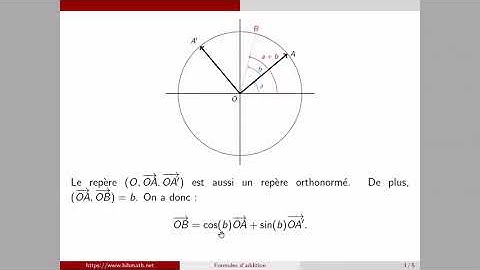 Démonstration des formules d