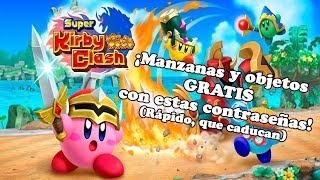 Super Kirby Clash: ¡Manzanas y objetos GRATIS con estas contraseñas! -  YouTube
