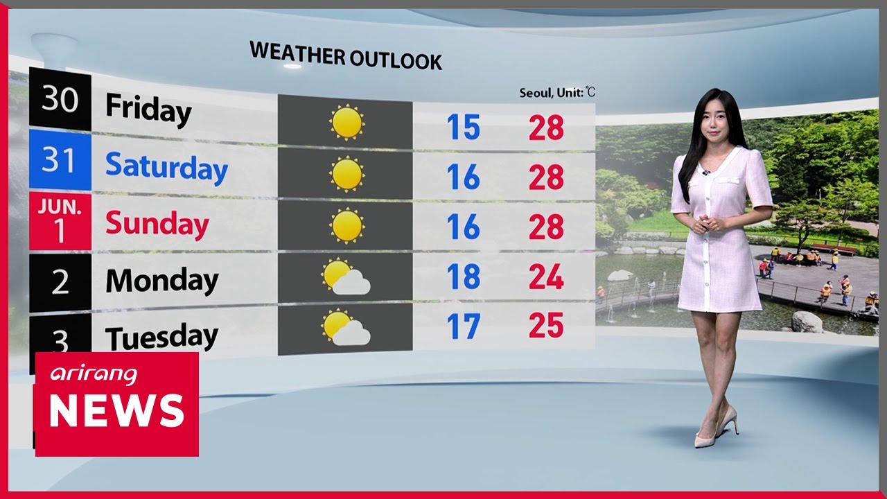 [Weather] Showers in some areas tomorrow, 28 degrees in Seoul - YouTube