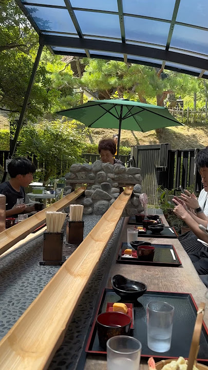 【KAMAKURA】Chayakado,Nagashi Somen is very popular in Kamakura! Somen eaten in nature is exceptional!