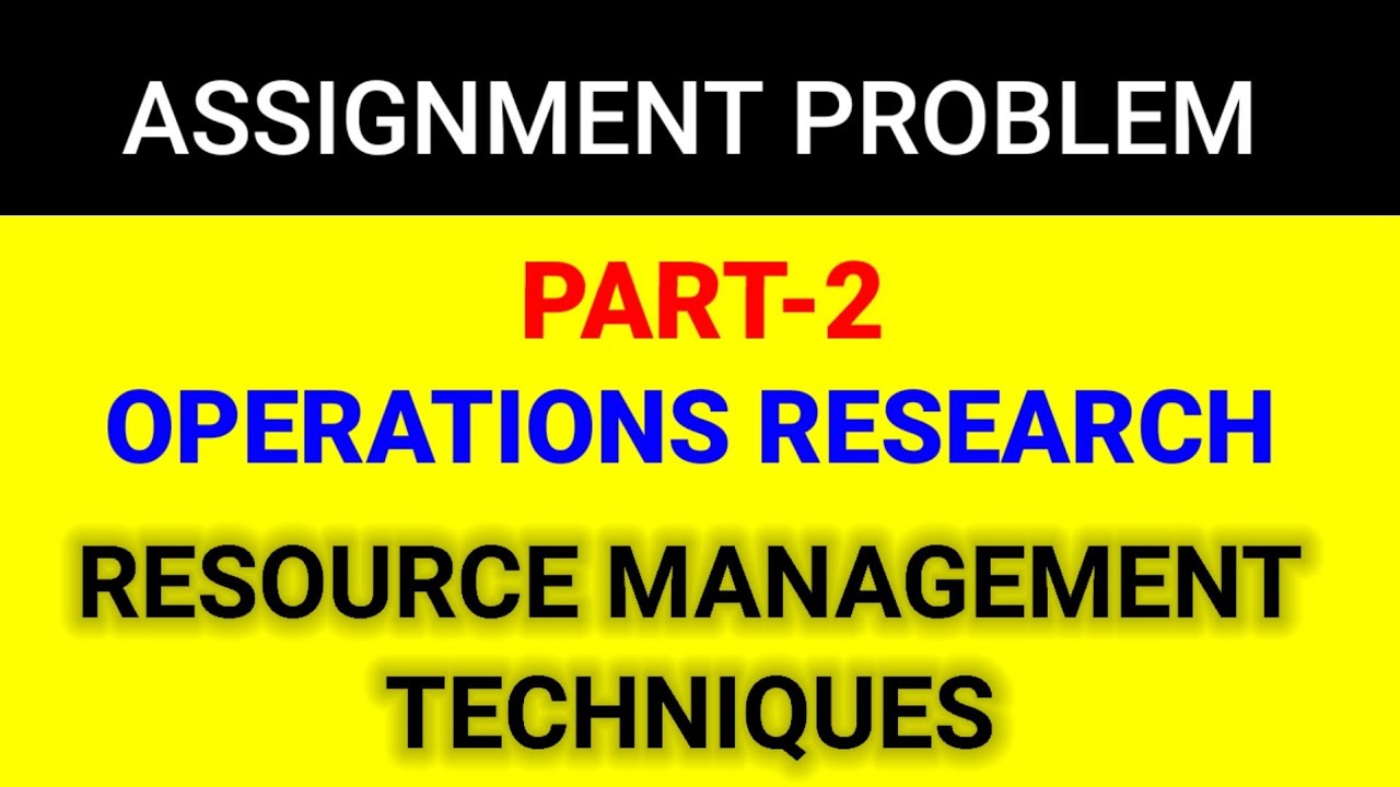 assignment problem in tamil