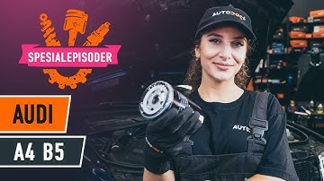 Hvordan bytte oljefilter og motorolje der på AUDI A4 B5 Sedan [AUTODOC-VIDEOLEKSJONER]