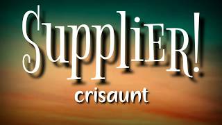 Supplier - crisaunt