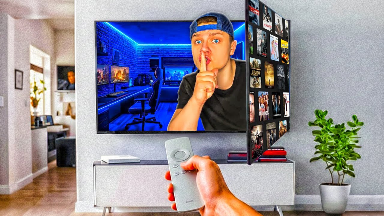 Jag Byggde En HEMLIG GAMING SETUP i Mitt Hus