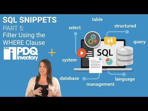 SQL Snippets 05: Filter Using the WHERE Clause