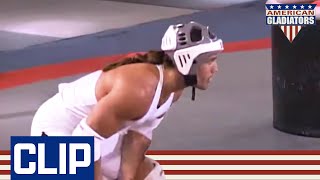 Contender Leaps Over Gladiator Turbo's Head! | American Gladiators