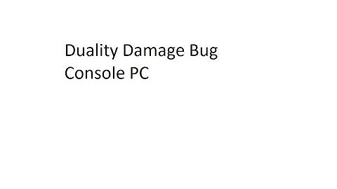 Duality damage EASY no net limiter CONSOLE / PC read description