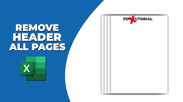 How to remove header from all pages in excel