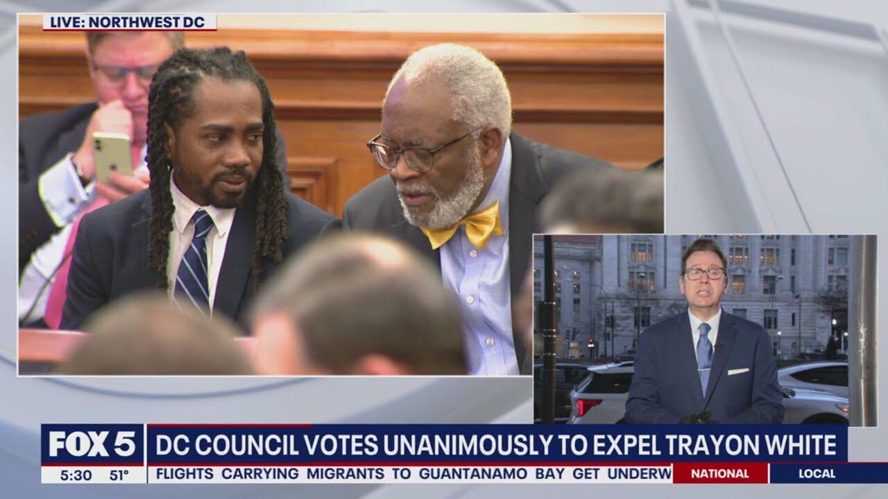 DC Council votes unanimously to expel Trayon White