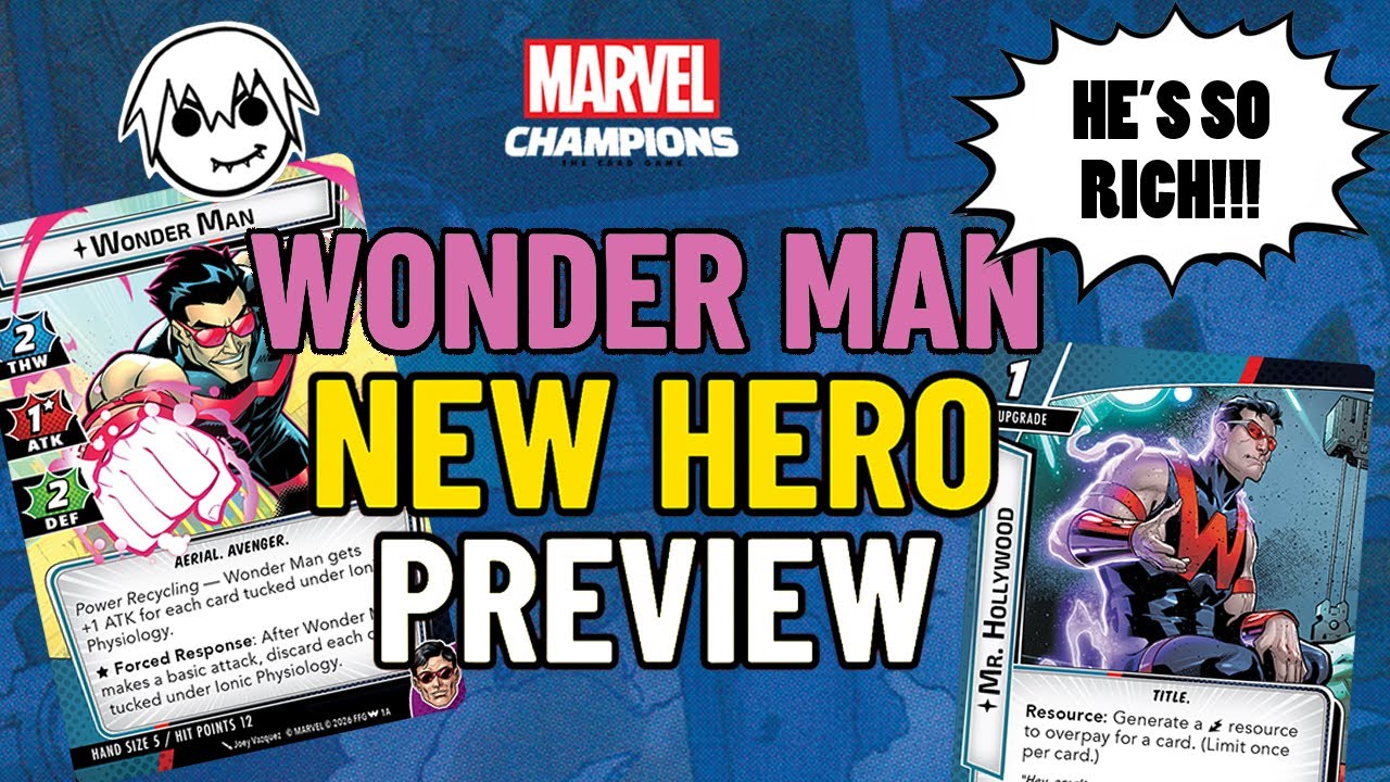 Marvel Champions WONDER MAN New Hero Preview - YouTube