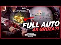 [1vs4] "FULL AUTO" with "4X GROZA"?!😨 | MASTERED RECOIL!  - PUBG MOBILE