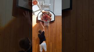 Сколько мячей поместиться в баскетбольном кольце🤔🏀 | #basketball #bagers #challenge #nba #hoop