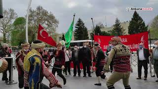 Seymenler ABD Büyükelçiliği Önünde Biden'a Gövde Gösterisi Yaptı