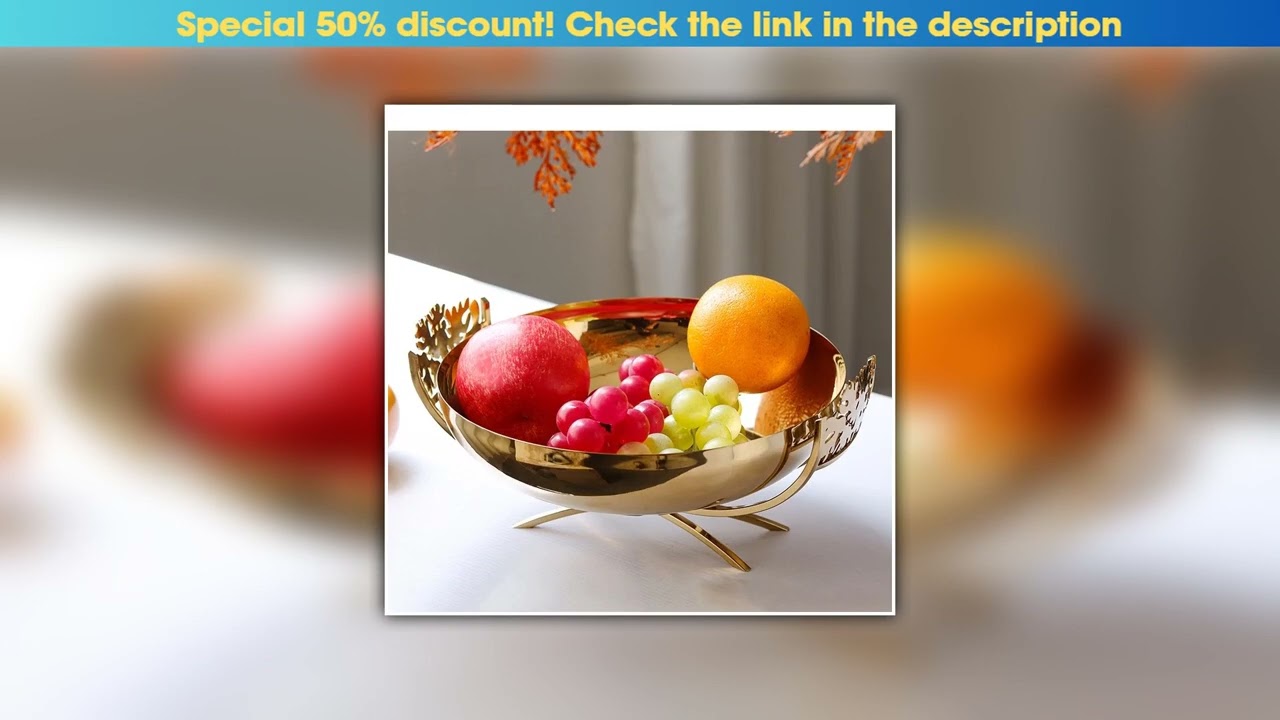 Must Buy Light Luxury Metal Fruit Plate Living Room Desktop Snack Jewelry Storage Decoration Modern