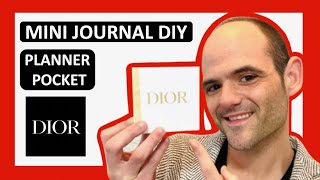 😍Mini Journal😍DIOR DIY😍como hacer un planner pocket😍cuaderno agenda art journal organizador casero