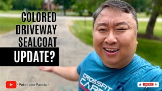Colored Driveway Sealcoat 4-Year Long-Term Update