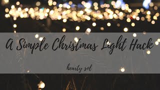Simple Outdoor Christmas Light Decorating!