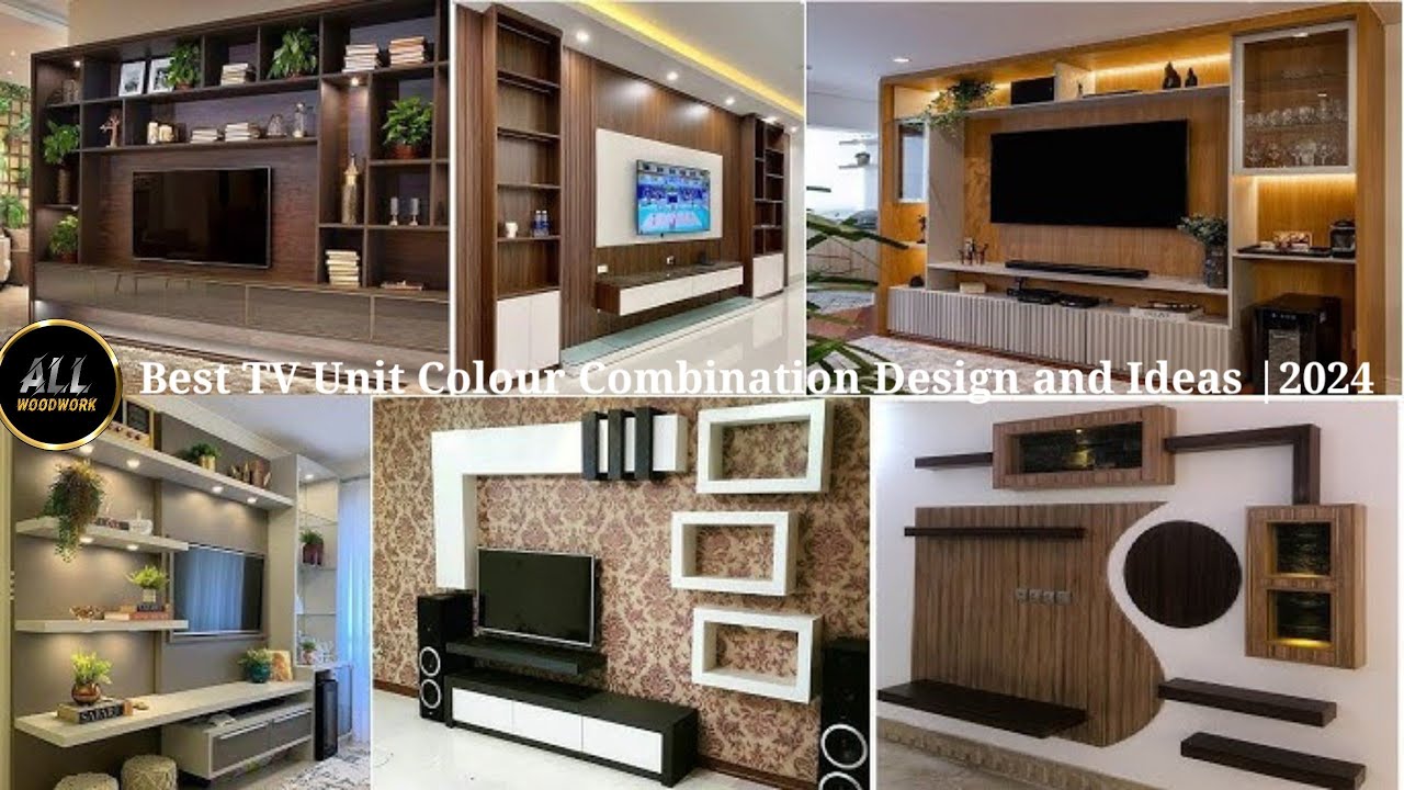 Top 50 TV Unit Design Best TV Unit Colour Combination Design and