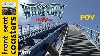 Wild Eagle POV Full HD Dollywood 2017 Roller Coaster Front Seat On Ride