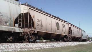 CSXT SD60I 8723 leads S592-02 North through Morton's Gap