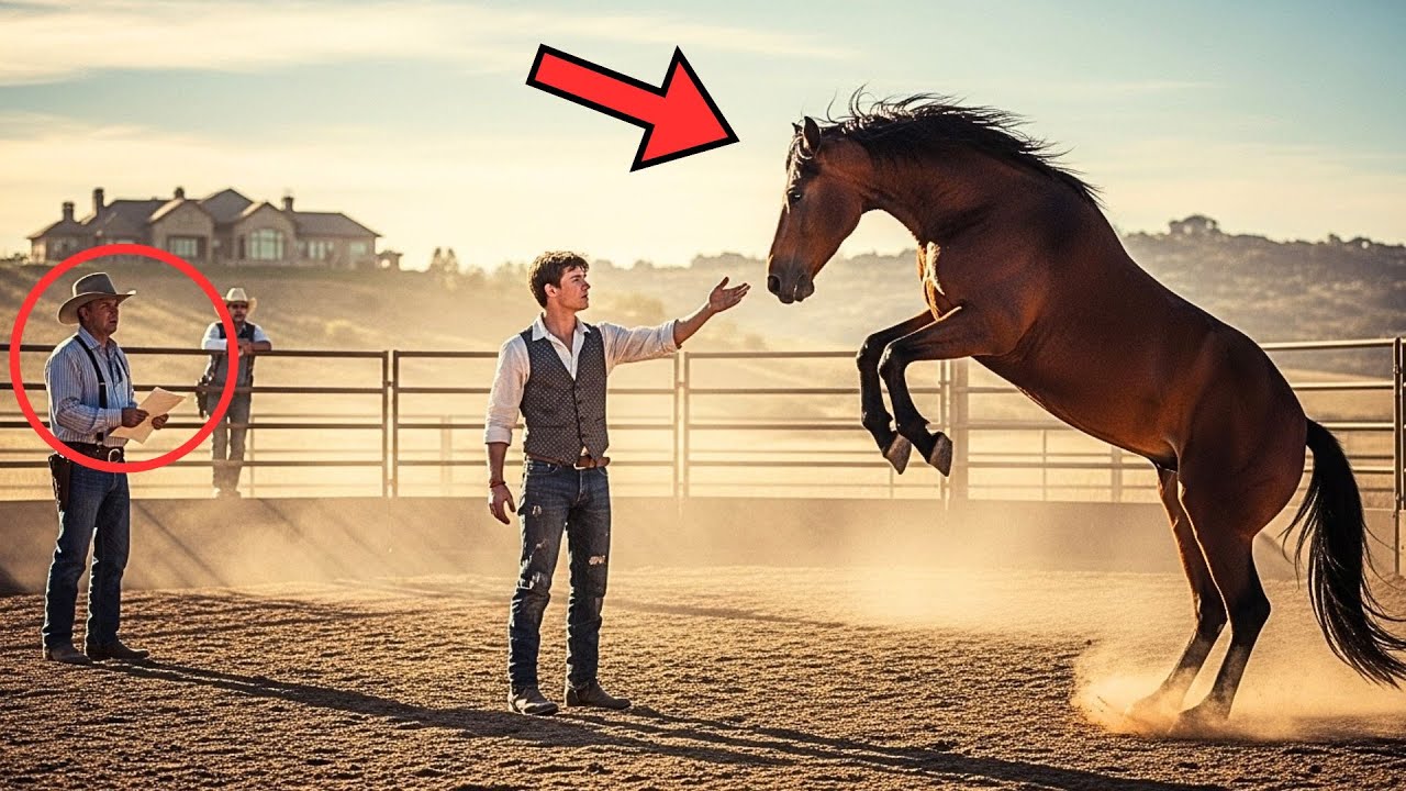 "SI DOMESTICAS MI CABALLO SALVAJE, TE DARÉ MI FORTUNA", DIJO EL HACENDADO AL JOVEN MENDIGO, Y..