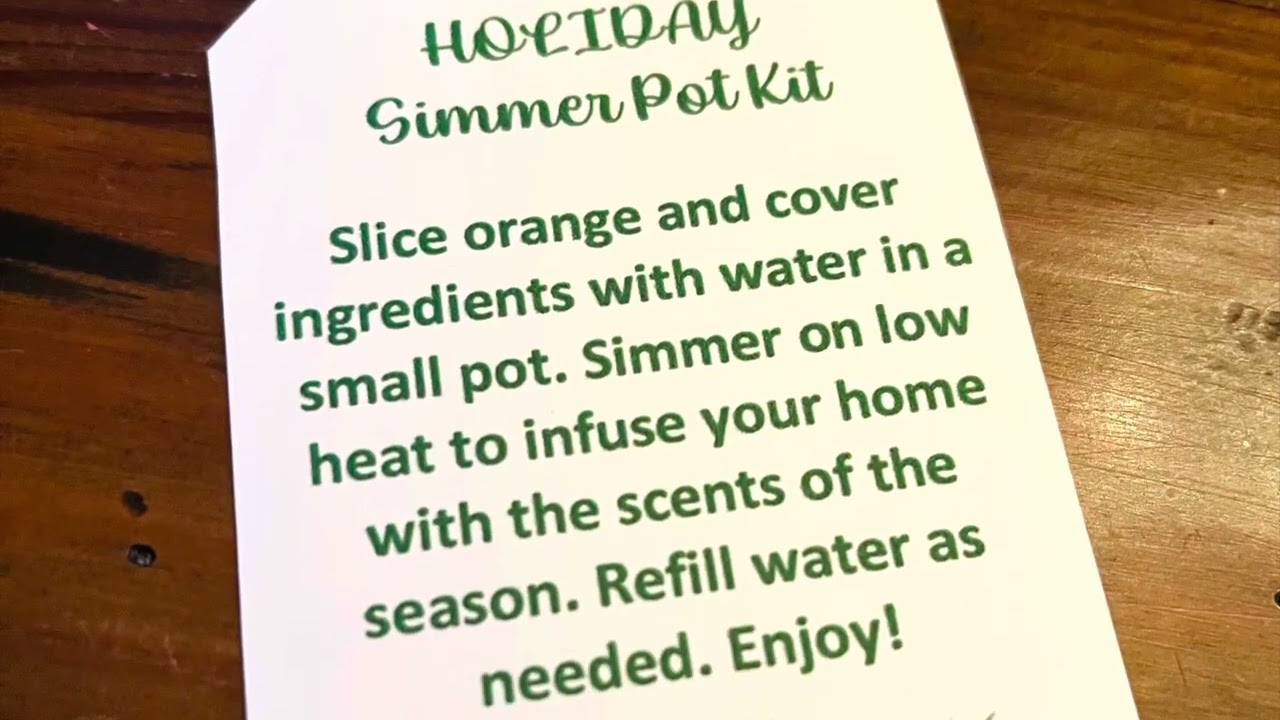 DIY Simmer Pot Kit, Easy Christmas Gift Idea