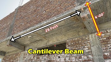 4 Feet Cantilever Beam Design | Practical Video of Cantilever Beam |