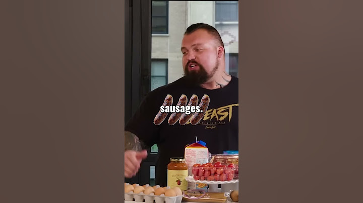 Eddie Hall Talks you through Breakfast! #food