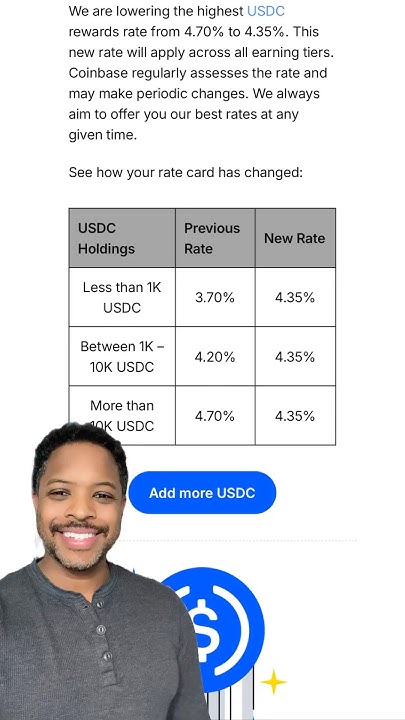 Coinbase USDC APY Increase! Earn More Rewards for Holding USDC