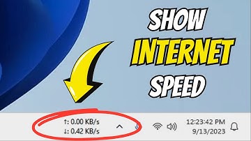 Show INTERNET SPEED on Taskbar Windows 11/10 (EASY)