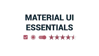 Material UI Essentials - Available on Unity Asset Store