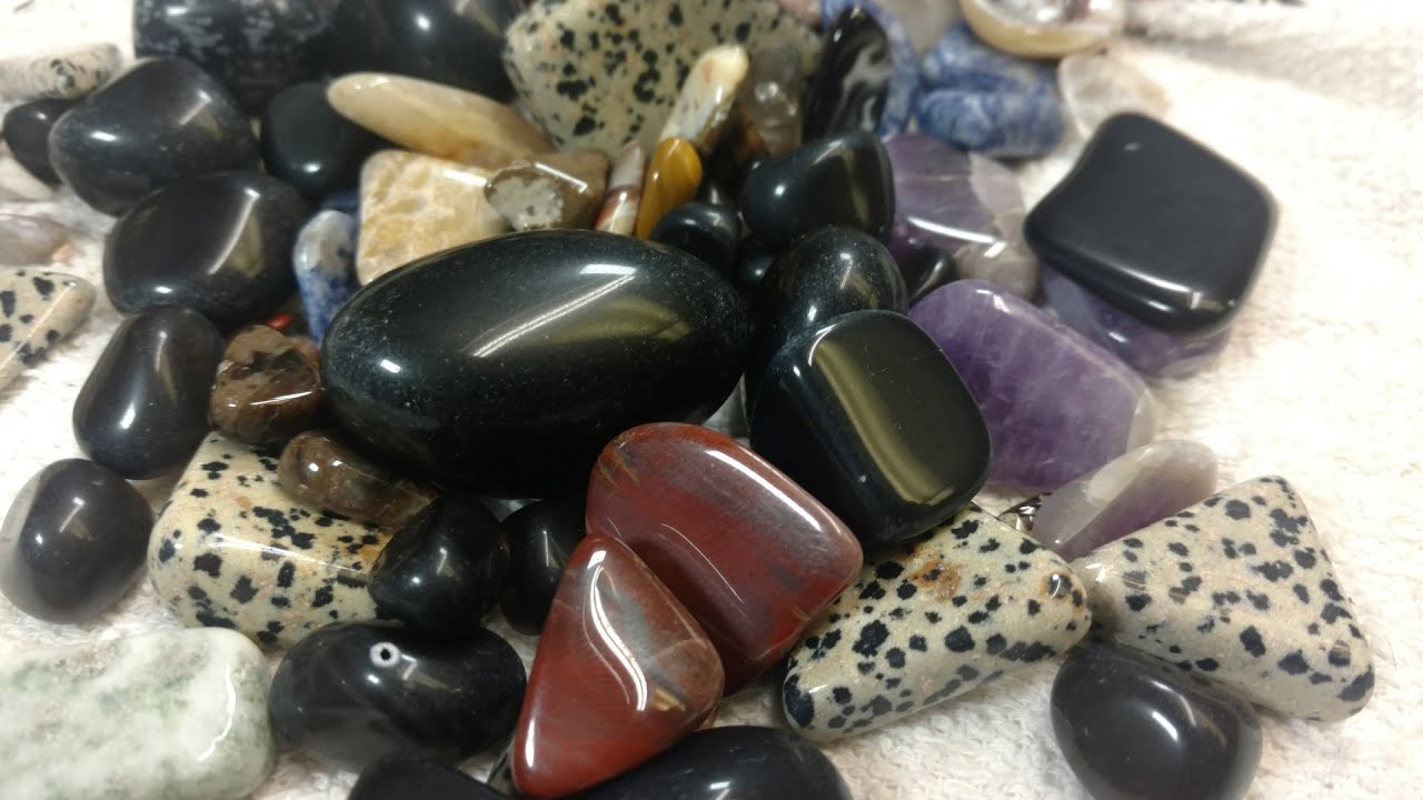 Rock Tumbler Results. Cool Mixed Batch YouTube