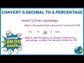 Convert A Decimal To A Percentage