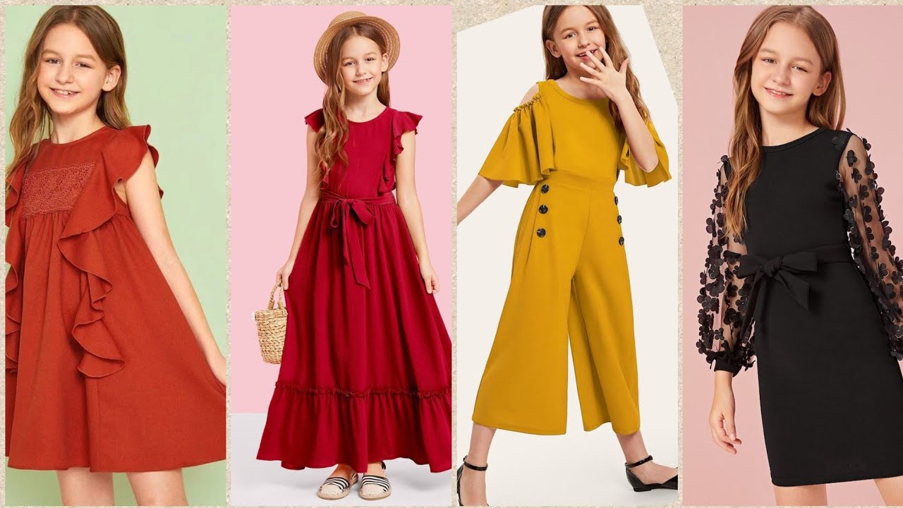 Stunning and Beautiful Frill Frocks and Printed Plain Tops For Girls ...