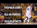 Stephen curry all 98 threes in the 2015 playoffs