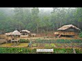 Timelapse 3 years of building a farm in the forest p1 the begining 