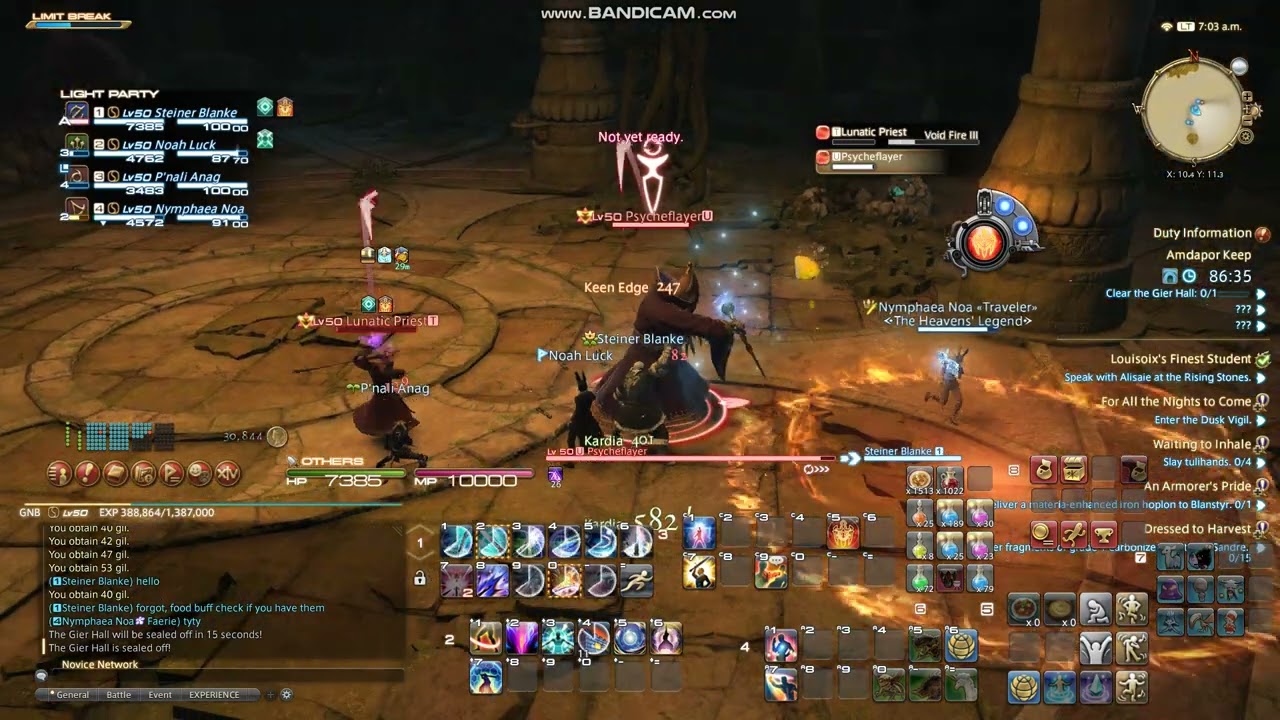 Final Fantasy 14 - Lunatic Priest and Psycheflayer boss Amdapor Keep