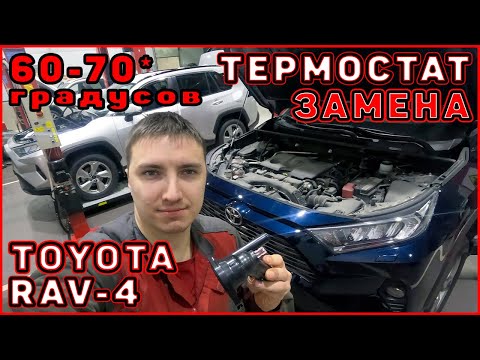 Не прогревается двигатель. Замена термостата Toyota RAV4 50