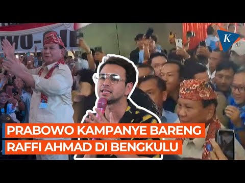 Prabowo Kampanye Ditemani Raffi Ahmad, Joget di Antara Keriuhan