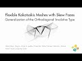 Flexible Kokotsakis Meshes with Skew Faces: Generalization of the Orthodiag. Inv. Type (CAD 2024)
