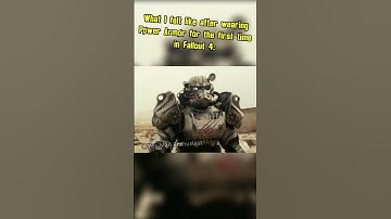 What I felt like after wearing Power Armor for the first time in Fallout 4 #fallout #memes #shorts