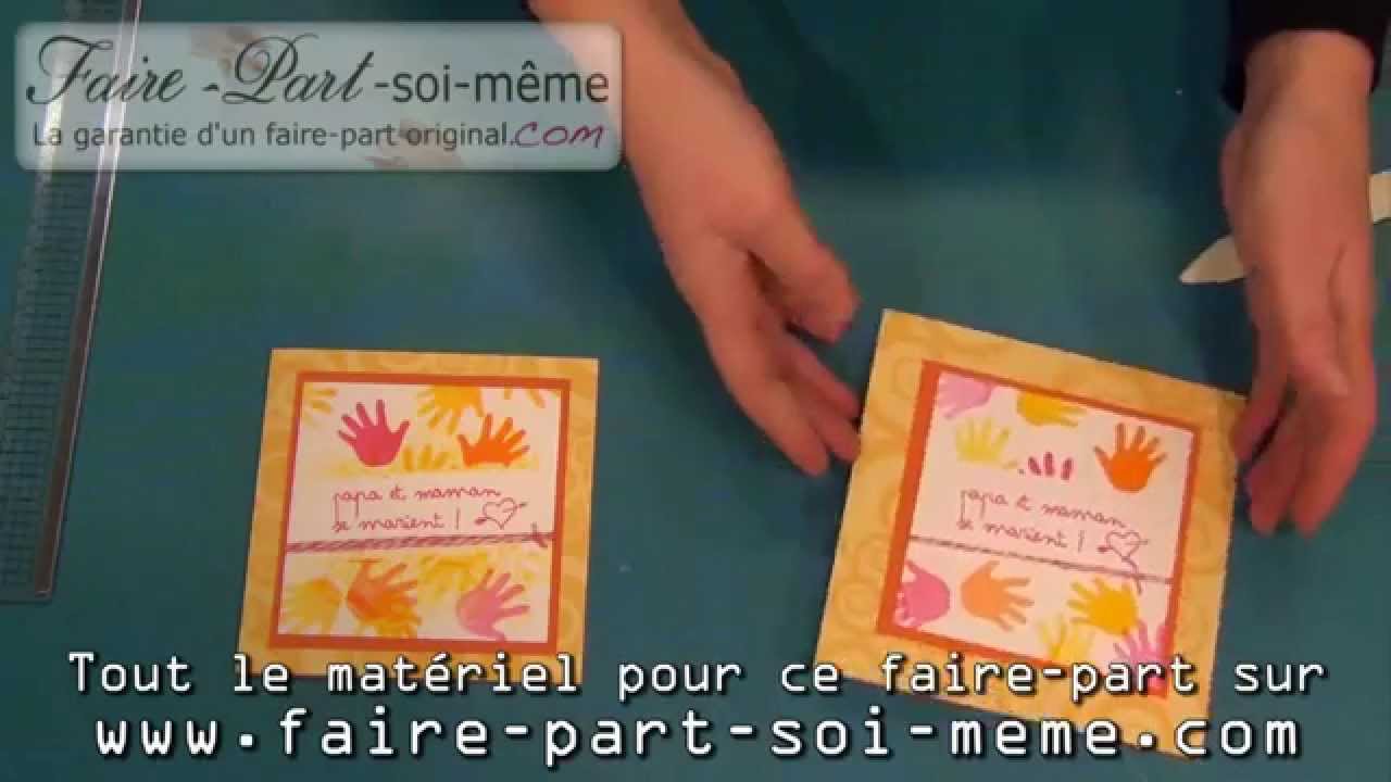 Faire-part de mariage Papa et maman se marient ! - YouTube