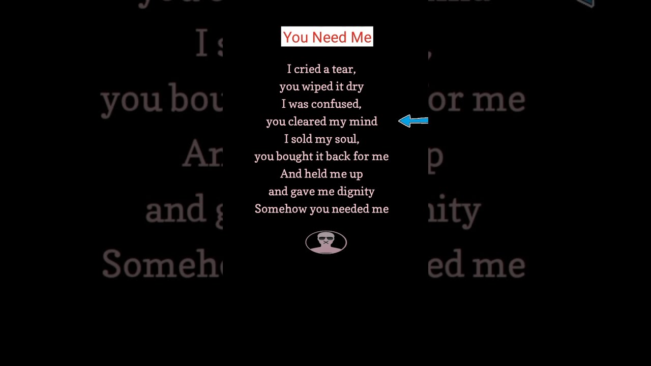 You Need Me/Emily Linge/#lyrics #trending #music #love #song #cover