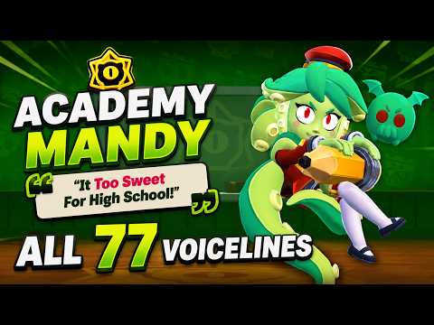ALL 77 ACADEMY MANDY VOICELINES! 🍭 | Brawl Stars #brawlerblast
