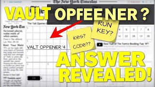 Famous Vault Opener NYT Crossword Clue Explained All Possible Answers & Meanings Profile