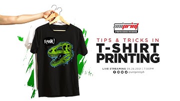 FB LIVESTREAMING: Tips & Tricks in T Shirt Printing