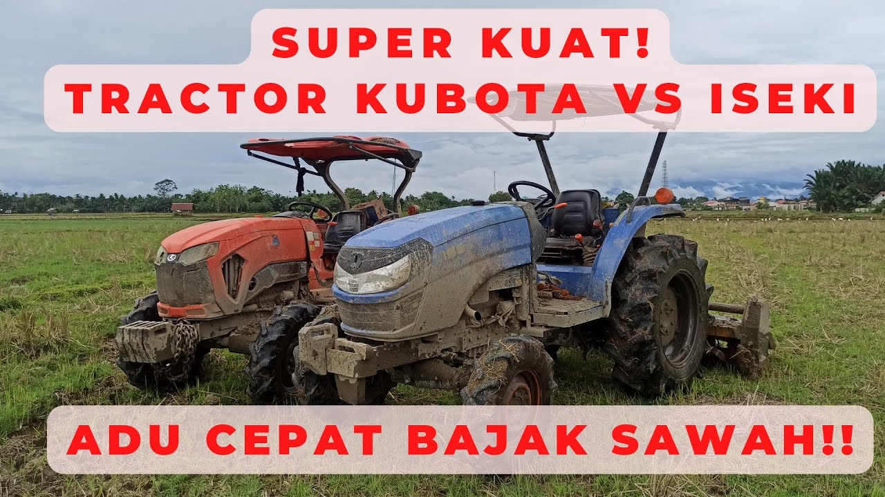 СУПЕР МОЩНЫЙ! ТРАКТОР КУБОТА ПРОТИВ ТРАКТОРА ИСЕКИ | БЫСТРЫЙ БОЙ ПОКРЫВАЕТ ПОЛЕ!!