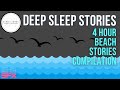 OVER 4 HOURS of Beach Themed Bedtime Stories - Mythical Journey Collection with Ocean Waves Sounds