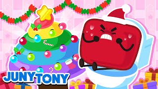 Marshmallows’ Colorful Christmas Poo | 🌈🎅🏼 Rainbow Poo Poo Song | Kids Holiday Songs | JunyTony