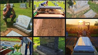 A Day In The Life Of A Vaultman and Headstone Cleaner